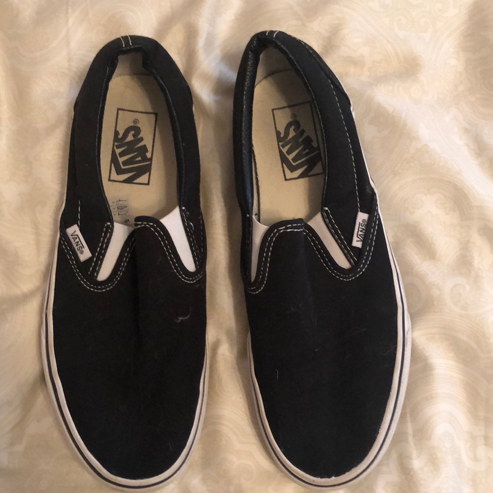 Black slip on vans